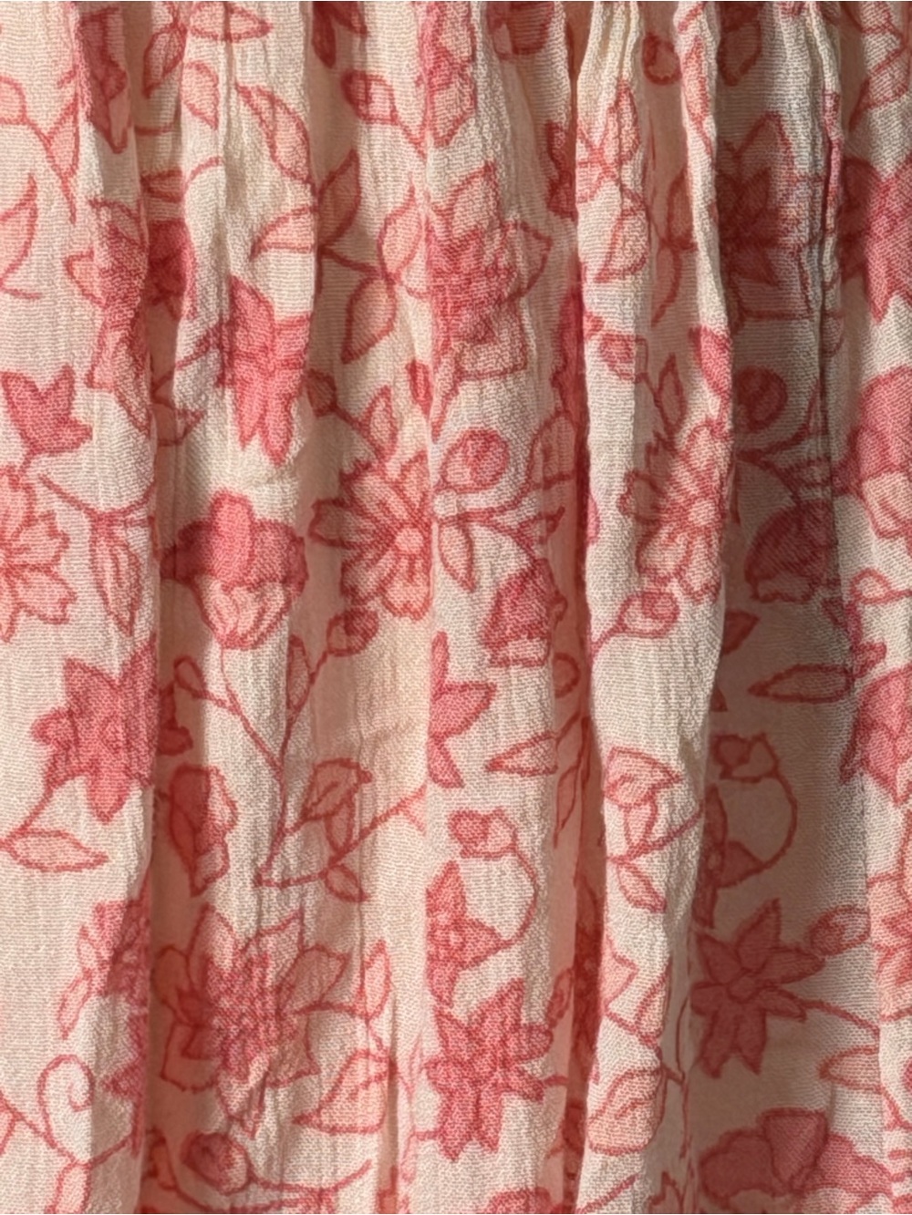 Cutout Peacock Halter Tie Neck Back Peachy Pink Burgundy Boho Vacation Dress S - Picture 10 of 13